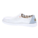 Mocasines Hey Dude zapatos Mujer modelo Wendy Boho Blanco Cordón