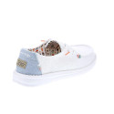 Mocasines Hey Dude zapatos Mujer modelo Wendy Boho Blanco Cordón