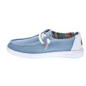 Mocasines Hey Dude zapatos Mujer modelo Wendy Boho Azul Cordón