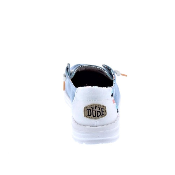 Mocasines Hey Dude zapatos Mujer modelo Wendy Boho Azul Cordón