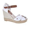 Sandalias Tommy Hilfiger zapatos Mujer modelo Basic Open Toe Beige Hebilla