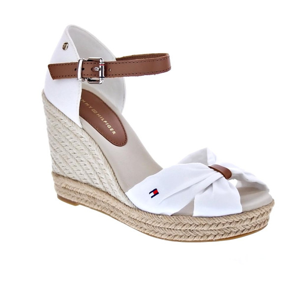 Sandalias Tommy Hilfiger zapatos Mujer modelo Basic Open Toe Beige Hebilla