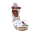Sandalias Tommy Hilfiger zapatos Mujer modelo Basic Open Toe Beige Hebilla