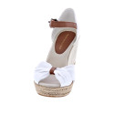 Sandalias Tommy Hilfiger zapatos Mujer modelo Basic Open Toe Beige Hebilla