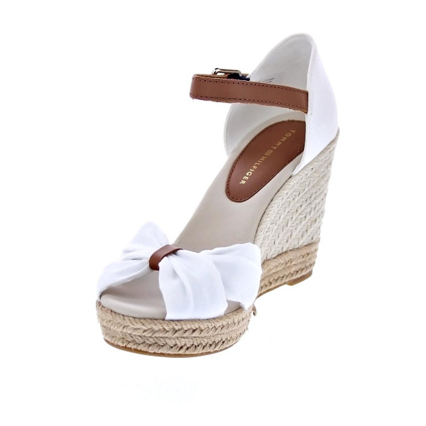 Sandalias Tommy Hilfiger zapatos Mujer modelo Basic Open Toe Beige Hebilla