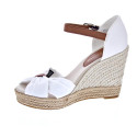 Sandalias Tommy Hilfiger zapatos Mujer modelo Basic Open Toe Beige Hebilla