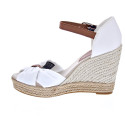 Sandalias Tommy Hilfiger zapatos Mujer modelo Basic Open Toe Beige Hebilla