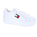 Zapatillas Tommy Hilfiger zapatos Mujer modelo Tjw Flatform Blanco Cordón