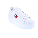 Zapatillas Tommy Hilfiger zapatos Mujer modelo Tjw Flatform Blanco Cordón
