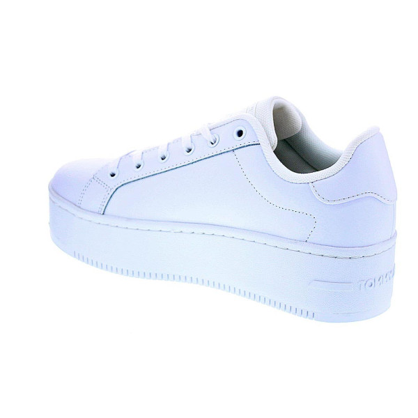 Zapatillas Tommy Hilfiger zapatos Mujer modelo Tjw Flatform Blanco Cordón