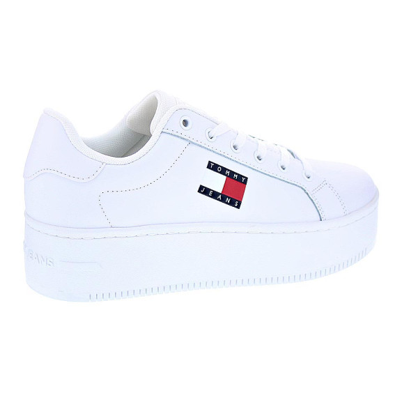Zapatillas Tommy Hilfiger zapatos Mujer modelo Tjw Flatform Blanco Cordón