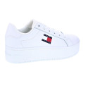 Zapatillas Tommy Hilfiger zapatos Mujer modelo Tjw Flatform Blanco Cordón