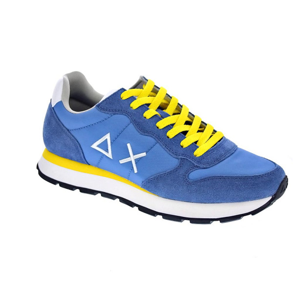 Zapatillas Sun68 AX zapatos Hombre modelo Tom Solid Azul Cordón