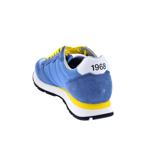 Zapatillas Sun68 AX zapatos Hombre modelo Tom Solid Azul Cordón