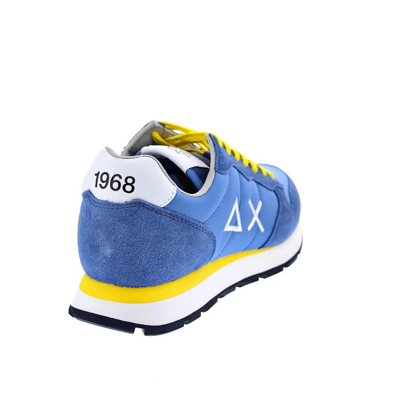 Zapatillas Sun68 AX zapatos Hombre modelo Tom Solid Azul Cordón