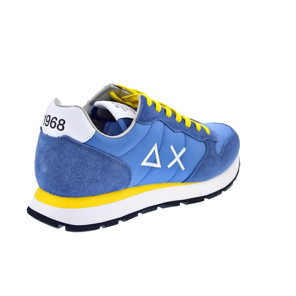 Zapatillas Sun68 AX zapatos Hombre modelo Tom Solid Azul Cordón