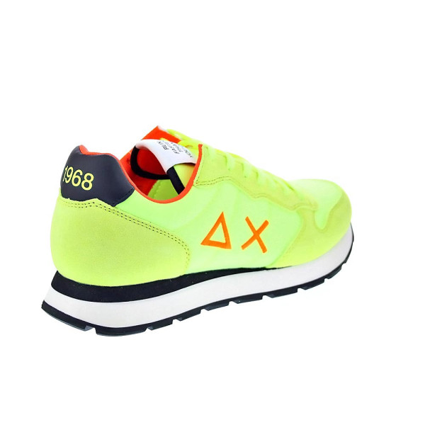 Zapatillas Sun68 AX zapatos Hombre modelo Tom Solid Amarillo Cordón