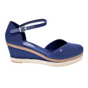 Sandalias Tommy Hilfiger zapatos Mujer modelo Basic Closed Azul Hebilla