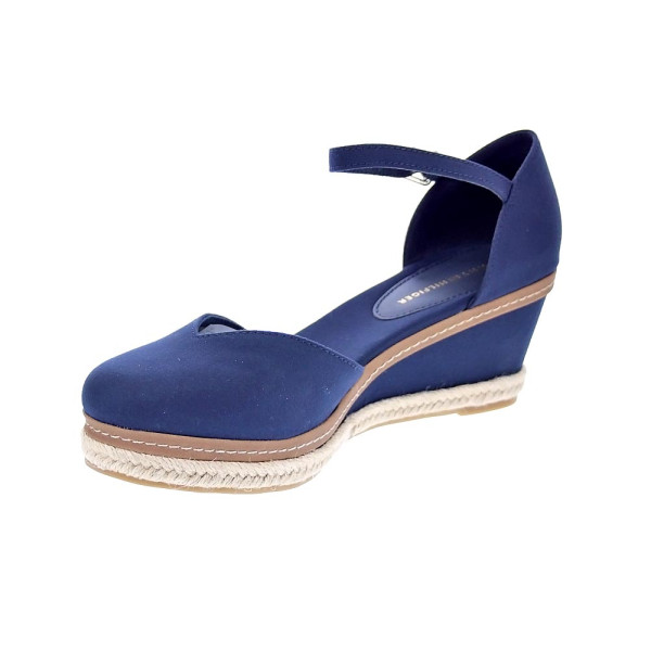Sandalias Tommy Hilfiger zapatos Mujer modelo Basic Closed Azul Hebilla