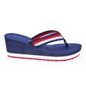 Chanclas Tommy Hilfiger zapatos Mujer modelo Corporate Wedge Rojo 