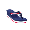 Chanclas Tommy Hilfiger zapatos Mujer modelo Corporate Wedge Rojo 