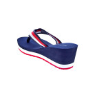 Chanclas Tommy Hilfiger zapatos Mujer modelo Corporate Wedge Rojo 