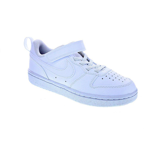 Zapatillas Nike zapatos Niño modelo Court Borought velcro Blanco Velcro