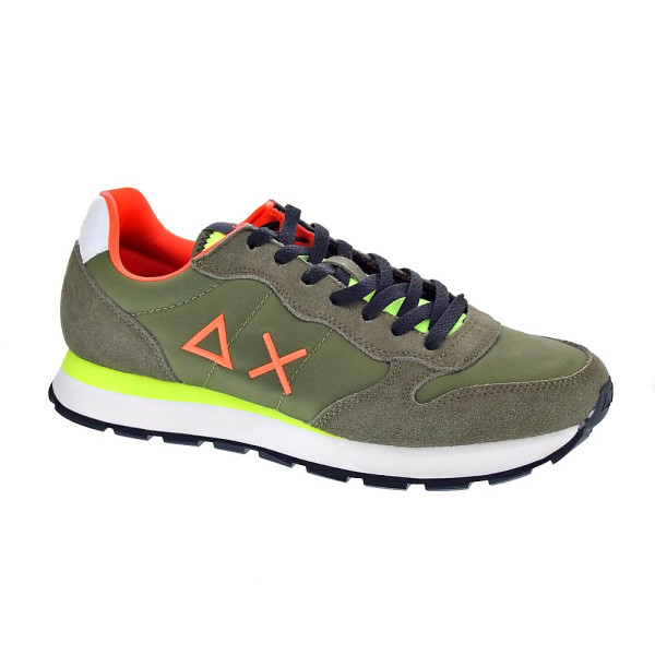 Zapatillas Sun68 AX zapatos Hombre modelo Tom Fluo Verde Cordón