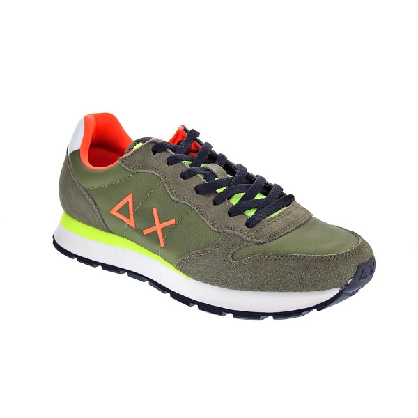 Zapatillas Sun68 AX zapatos Hombre modelo Tom Fluo Verde Cordón