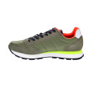 Zapatillas Sun68 AX zapatos Hombre modelo Tom Fluo Verde Cordón