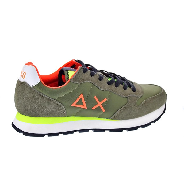Zapatillas Sun68 AX zapatos Hombre modelo Tom Fluo Verde Cordón