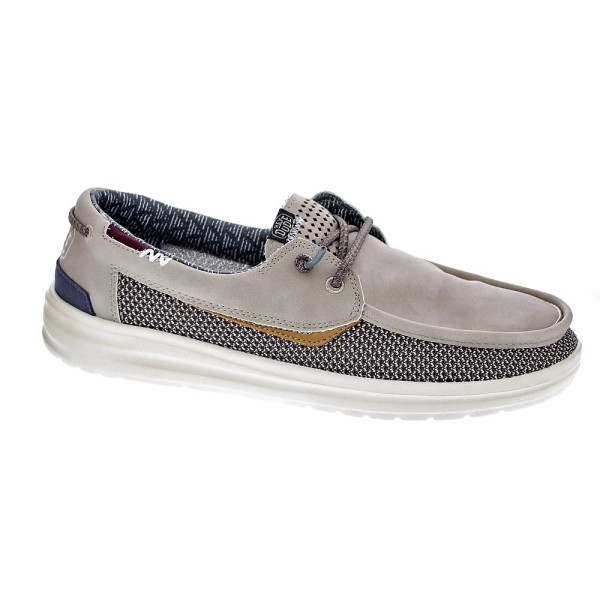 Mocasines Hey Dude zapatos Hombre modelo Welsh Grip Beige Cordón