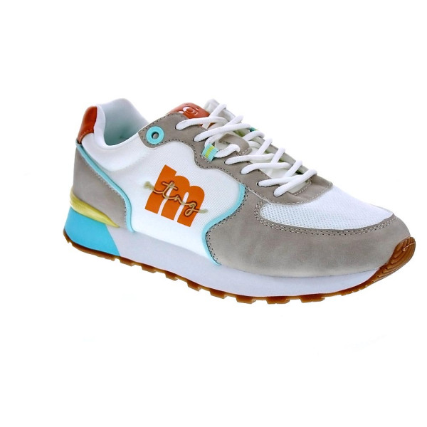 Zapatillas Mtng zapatos Mujer modelo Theda Blanco Cordón