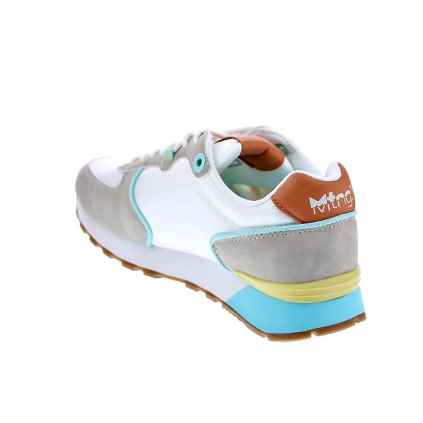 Zapatillas Mtng zapatos Mujer modelo Theda Blanco Cordón