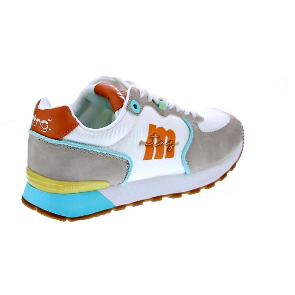 Zapatillas Mtng zapatos Mujer modelo Theda Blanco Cordón