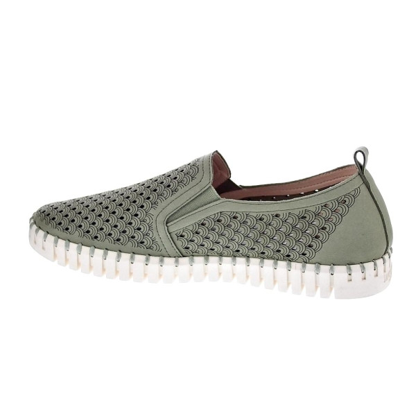 Mocasines Ilse Jacobsen zapatos Hombre modelo Tulip 140 Verde 