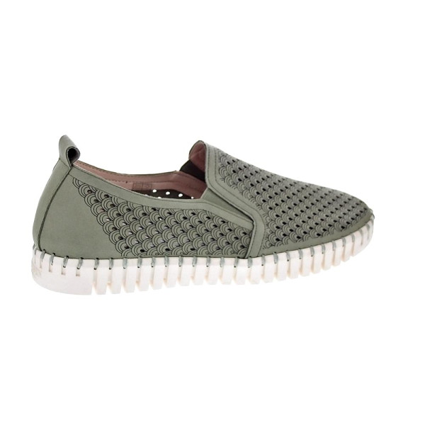 Mocasines Ilse Jacobsen zapatos Hombre modelo Tulip 140 Verde 