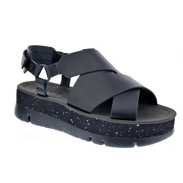 Sandalias Camper zapatos Mujer modelo Oruga Negro Velcro