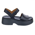 Sandalias Camper zapatos Mujer modelo Tasha Negro Hebilla