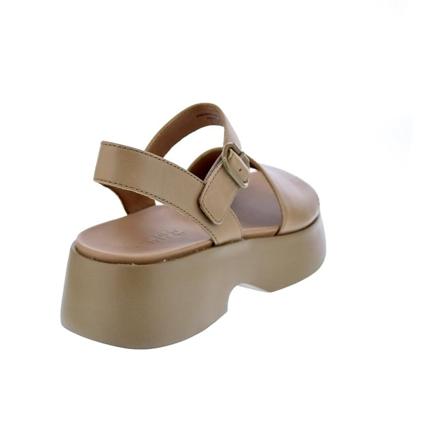 Sandalias Camper zapatos Mujer modelo Tasha Beige Hebilla