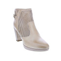 Botines Nero Giardini zapatos Mujer modelo E409720 Beige Cremallera