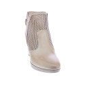 Botines Nero Giardini zapatos Mujer modelo E409720 Beige Cremallera