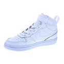 Zapatillas botas Nike zapatos Niño modelo Court Borought Bota velcro Blanco Velcro