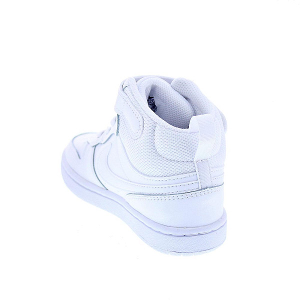 Zapatillas botas Nike zapatos Niño modelo Court Borought Bota velcro Blanco Velcro