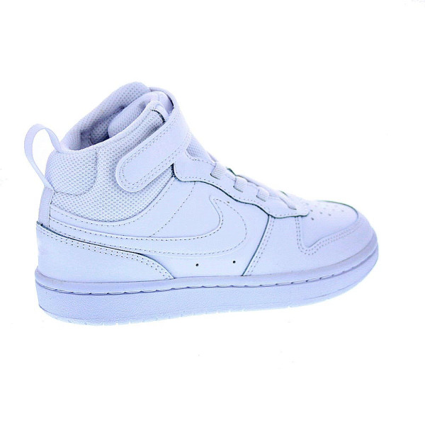 Zapatillas botas Nike zapatos Niño modelo Court Borought Bota velcro Blanco Velcro