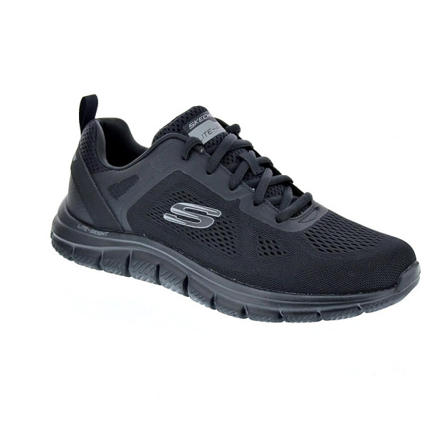 Zapatillas Skechers zapatos Hombre modelo Track Boader Negro Cordón