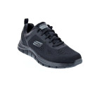 Zapatillas Skechers zapatos Hombre modelo Track Boader Negro Cordón
