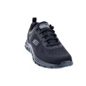 Zapatillas Skechers zapatos Hombre modelo Track Boader Negro Cordón