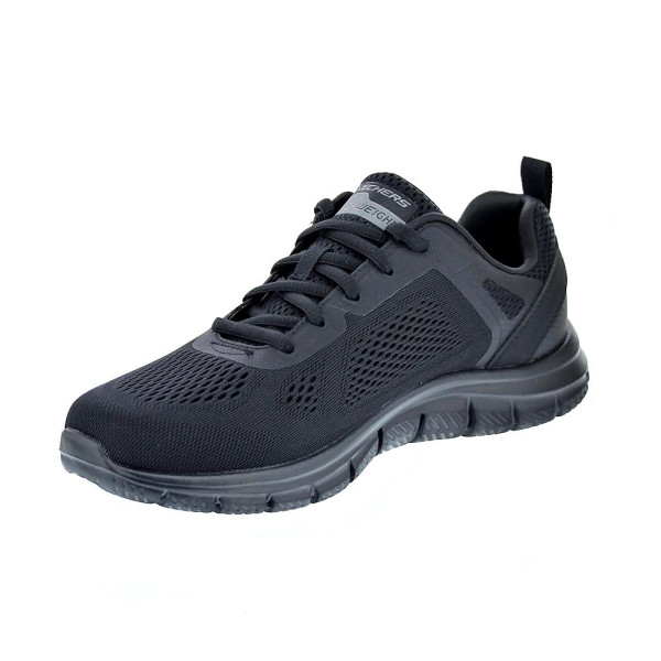 Zapatillas Skechers zapatos Hombre modelo Track Boader Negro Cordón