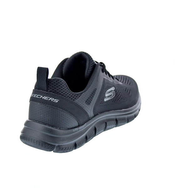 Zapatillas Skechers zapatos Hombre modelo Track Boader Negro Cordón